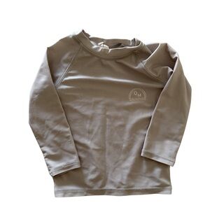 Quincy Mae Kids Tan Rashguard